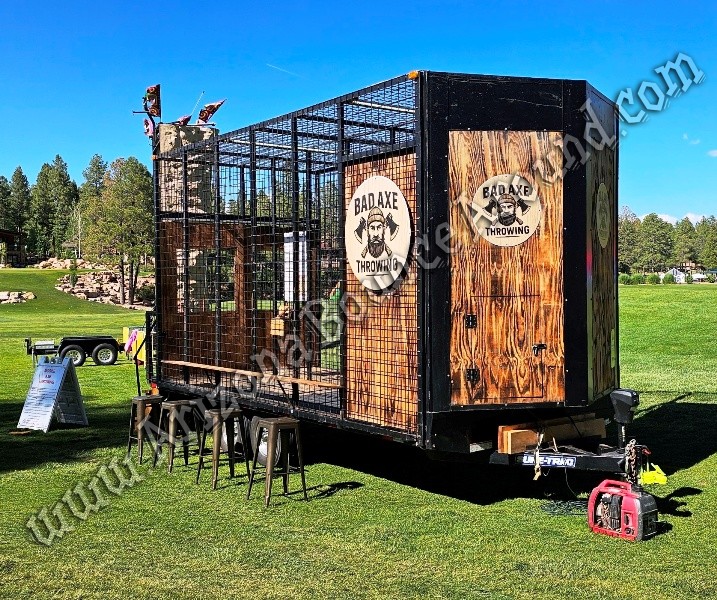 Mobile Axe Throwing Trailer Phoenix Arizona